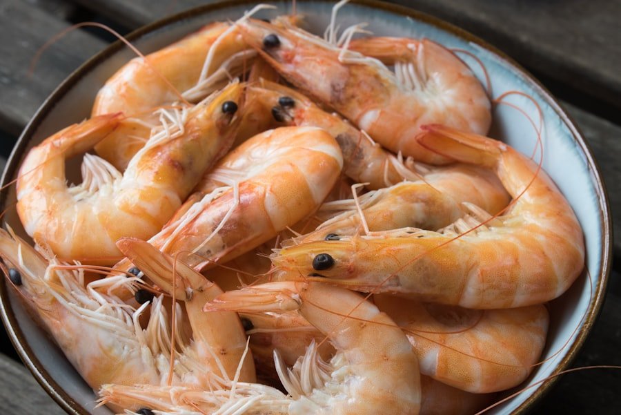Fresh prawns